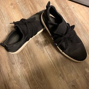 Black slip on sneakers